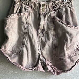 Free People Women's Cargo Shorts in Light Brown